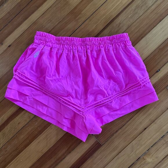 Free People FP Movement Check It Out Shorts in Hot Pink Size S - Picture 3 of 5
